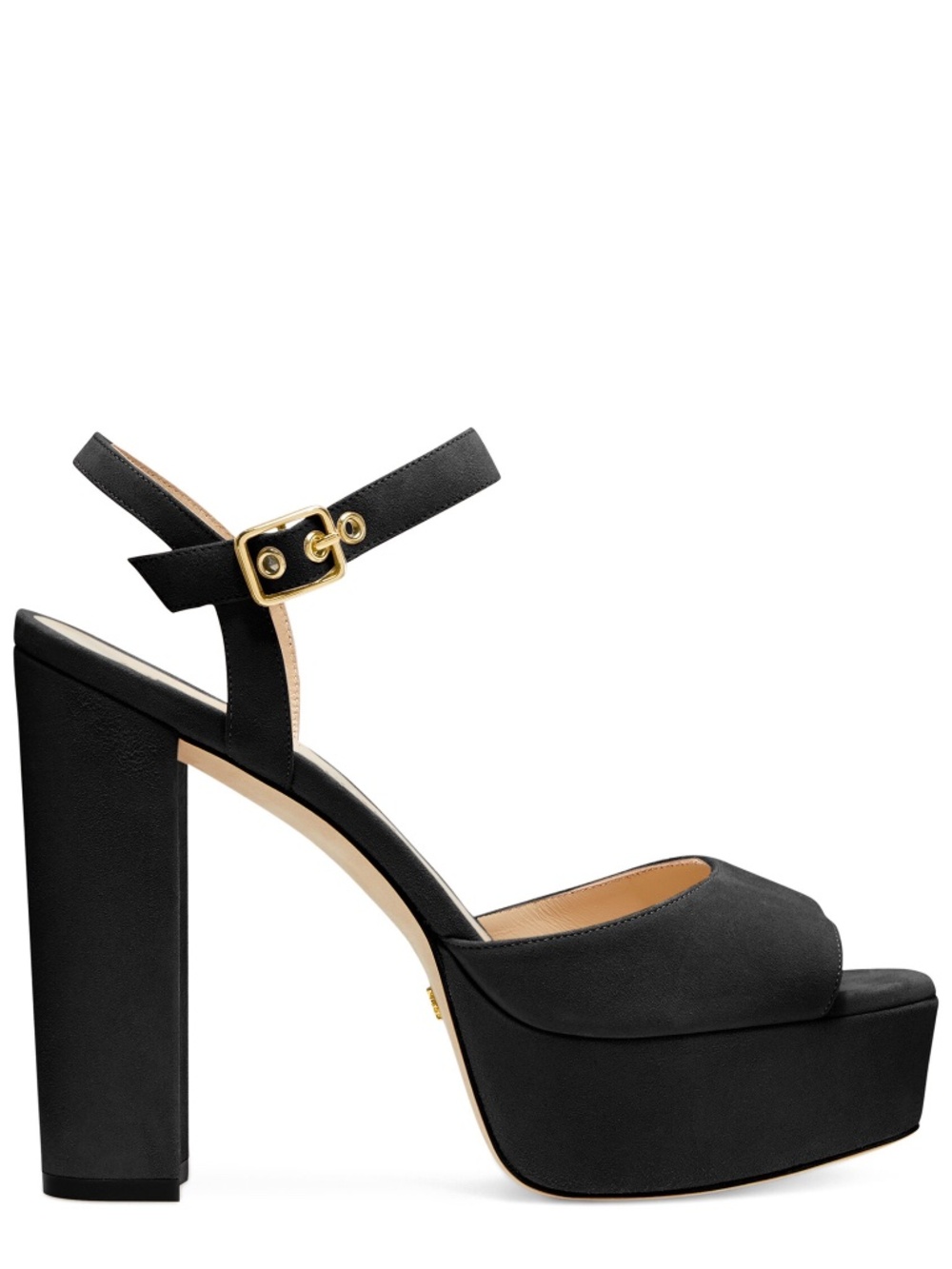 Stuart Weitzman Ryder 95 Platform Sandal - Black Suede 7.5 - Worn Once!
